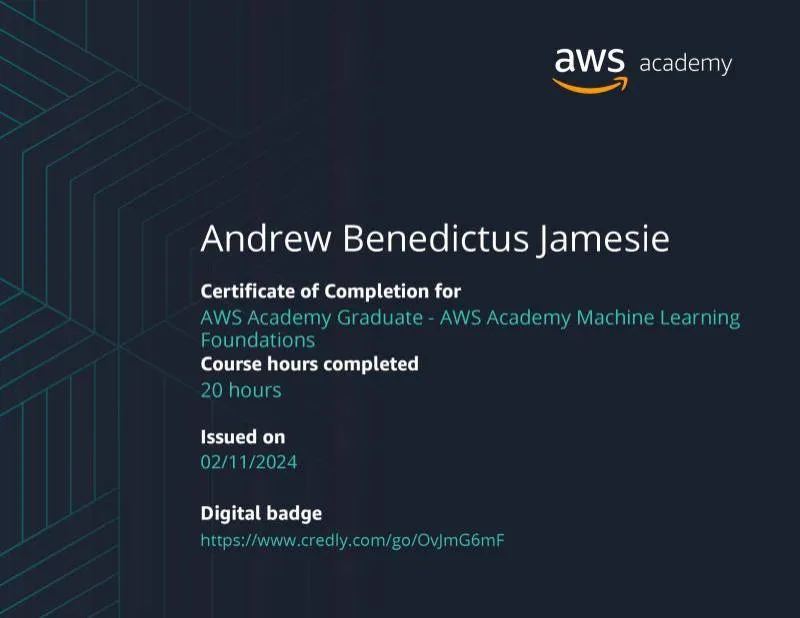 AWS Academy Machine Learning Foundations