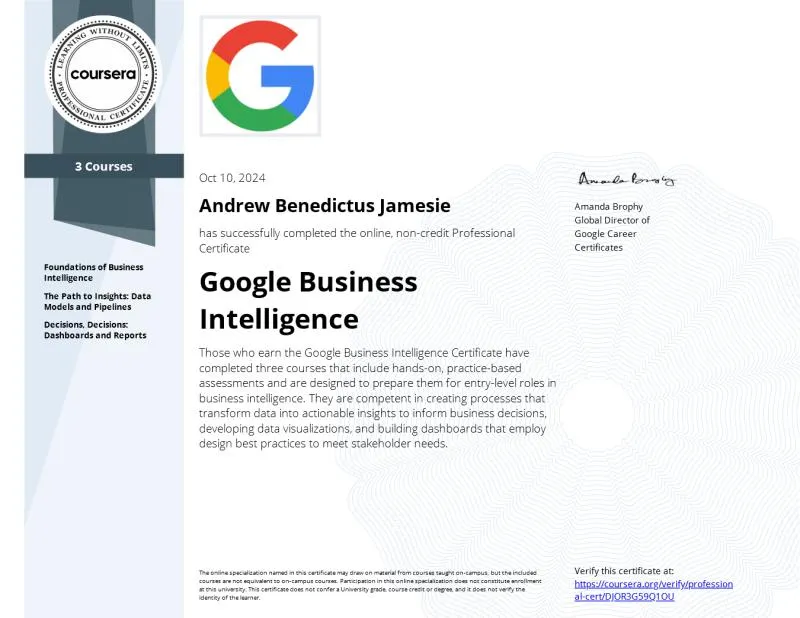 Google Business Intelligence